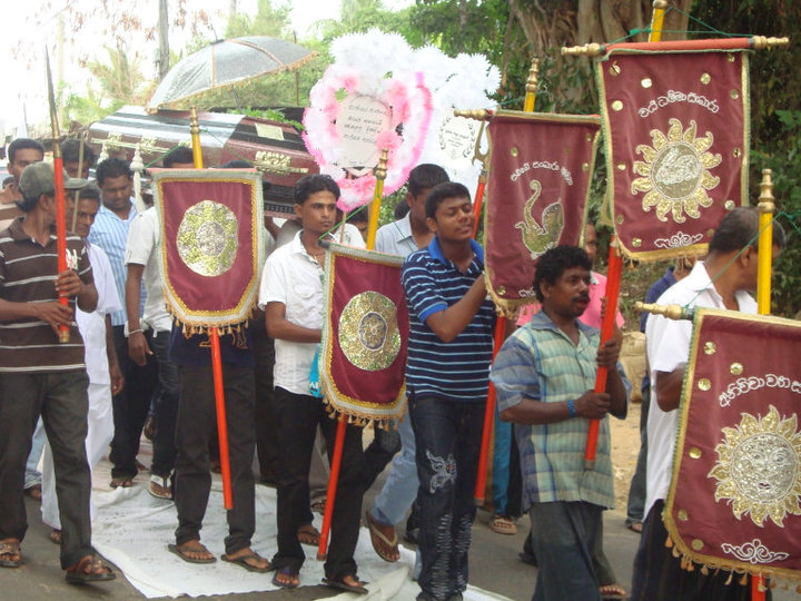 A Karava caste Funeral procession from Sri Lanka