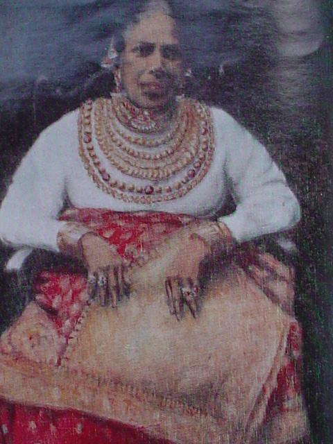 A Karava caste lady from the past with royal ornaments