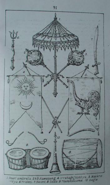 Karava royal insignia, Sri Lanka